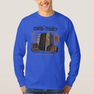Retro-futuristischer AI-Roboter-Computer-Vaporwave T-Shirt