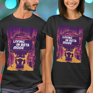 Retro-futuristischer Vaporwave-Cyberpunk-Glitch-Te T-Shirt