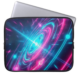 Retro Futuristisches Vaporwave Weltraum-Portal Laptopschutzhülle