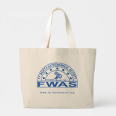 Retro FWAS Logo Jumbo Tote Bag Jumbo Stoffbeutel (Rückseite)