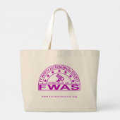 Retro FWAS Logo Jumbo Tote Bag Stoffbeutel (Rückseite)