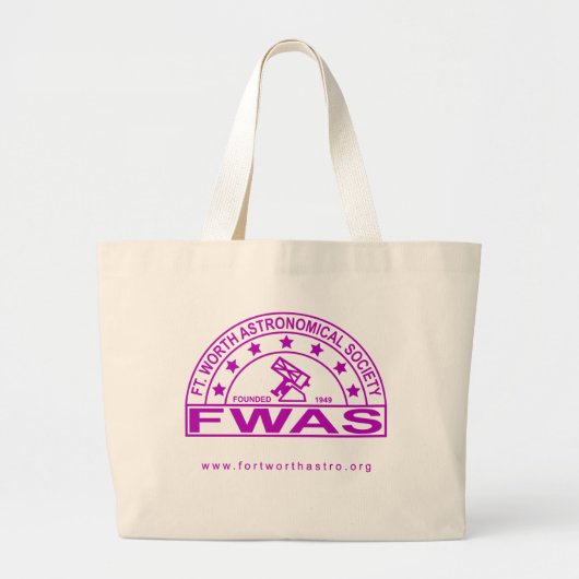 Retro FWAS Logo Jumbo Tote Bag Stoffbeutel (Vorne)