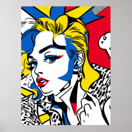 Retro-Gal Poster (pop-art)