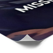 Retro Galactic Grill Master Sci-Fi Parody Poster (Ecke)