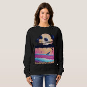 Retro Galapagos Islands Ecuador Souvenir Surf Sweatshirt (Vorne ganz)