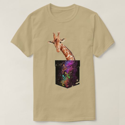 Retro Galaxy Giraffe T-Shirt (Design vorne)