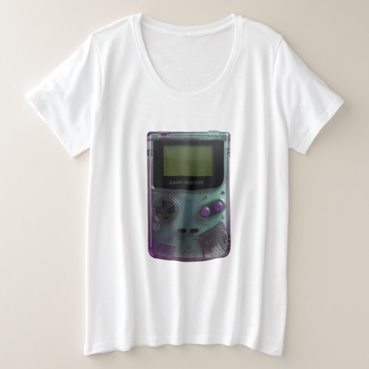 Retro Game Boy Große Größe T-Shirt (Design vorne)