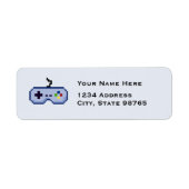 Retro Game Controller geben Blue Address Labels zu (Vorne)