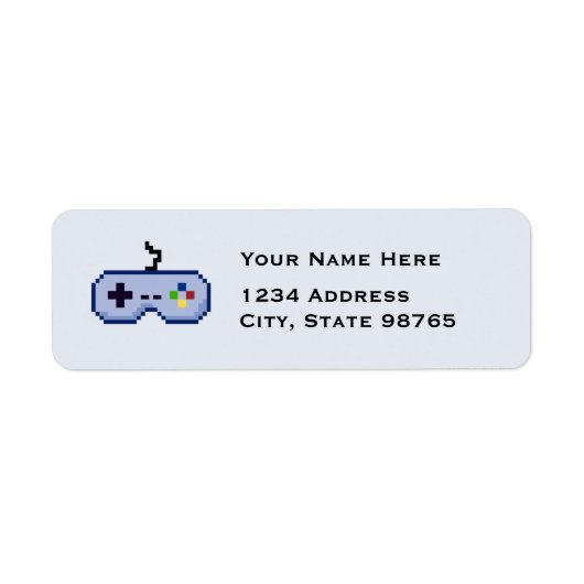 Retro Game Controller geben Blue Address Labels zu (Vorne)