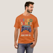 Retro-Game-Controller mit Video-Gameet-Freund fri T-Shirt (Vorne ganz)