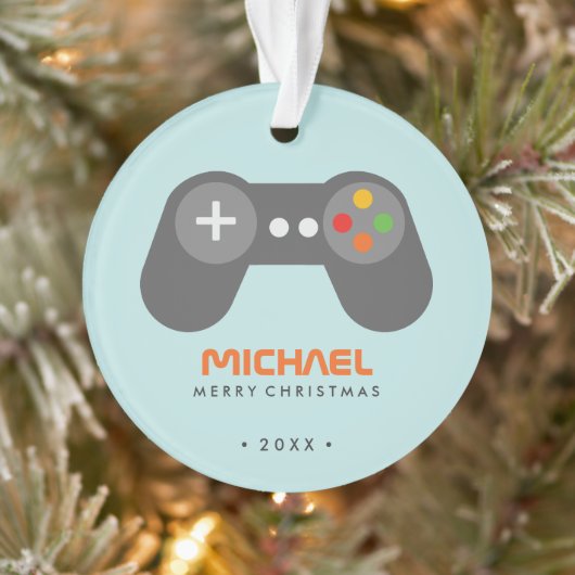 Retro Game Controller Weihnachten Ornament (Baum)