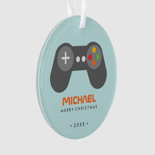 Retro Game Controller Weihnachten Ornament (Vorderseite)
