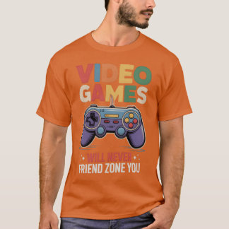 Retro Game Controller with Video Gameet friend fri T-Shirt