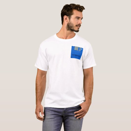 Retro Game Diskette 3 Geek 2-seitige Man-T-Shirt T-Shirt (Vorne ganz)