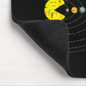 Retro Game Eating Planets Space Galaxy Gaming Boys Mousepad (Ecke)