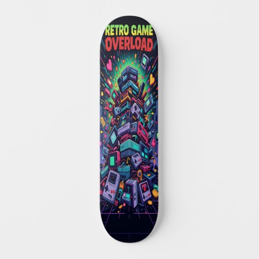 Retro Game Overload Edition 2 Skateboard (Vorderseite)