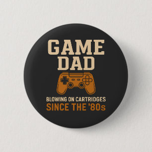Retro Game Vater "80er Cartridge Vibes Button