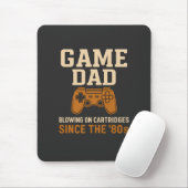 Retro Game Vater "80er Cartridge Vibes Mousepad (Mit Mouse)