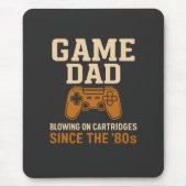 Retro Game Vater "80er Cartridge Vibes Mousepad (Vorne)
