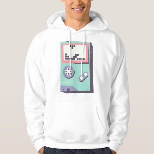 Retro Gameboy LEGO Pixel Art – Gamer Hoodie (Vorderseite)