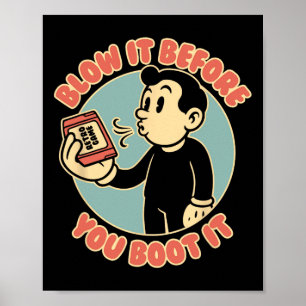 Retro-Gamer 80er 90er Vintage-Nostalgie Papa Poster