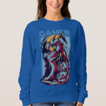 Retro-Gamer-Alien-Monster-Vintage-Arcade-Grafik