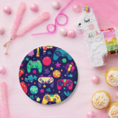 Retro Gamer Arcade Birthday Party Pappteller (Party)