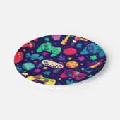 Retro Gamer Arcade Birthday Party Pappteller (Schrägansicht)