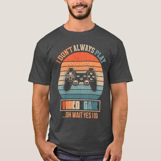 Retro Gamer Art - Vintager Gaming-Controller T-Shirt (Vorderseite)