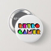 Retro Gamer Button (Vorne & Hinten)
