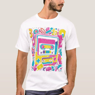Retro Gamer Cassette T-Shirt - 80er Vaporwave Game