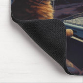 Retro Gamer Cat | 8-Bit Pixel Art Gaming Mousepad (Ecke)