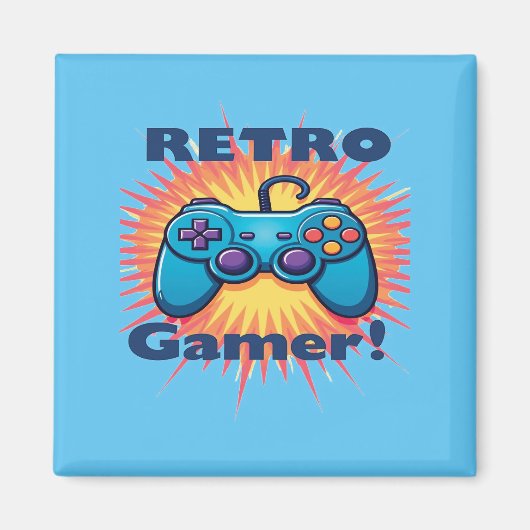 Retro Gamer Controller Design für klassisches Gami Magnet (Vorne)