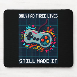 Retro-Gamer-Design nur für Männer hatte nur drei L Mousepad