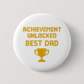Retro Gamer Father’s Day Design Button (Vorderseite)