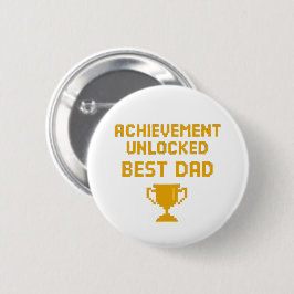 Retro Gamer Father’s Day Design Button