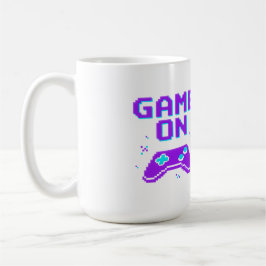 Retro-Gamer Game On Neon-Pixel-Art Kaffeetasse