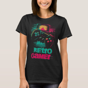 Retro Gamer Gaming Console 90er Jahre Vintages Kid T-Shirt
