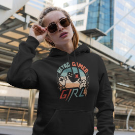 Retro Gamer Girl - Videospiel Hoodie