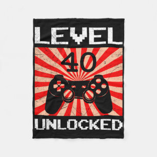 Retro-Gamer hat Level 40 freigeschaltet Controller Fleecedecke