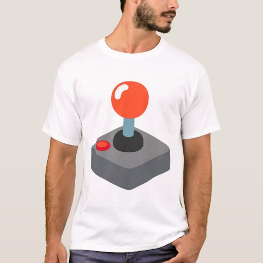 Retro Gamer Joystick T-Shirt (Vorderseite)