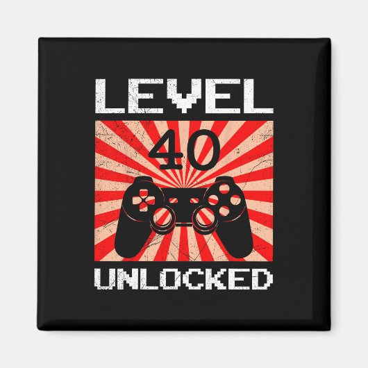 Retro-Gamer Level 40 freigeschaltete Controller-Ge Magnet (Vorne)