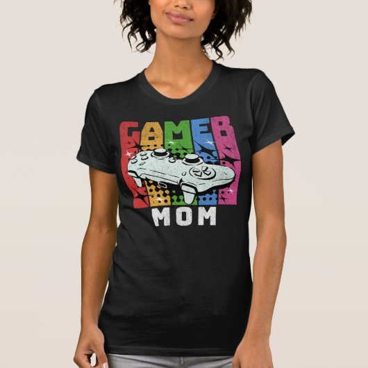 Retro Gamer-Mama T-Shirt (Vorderseite)