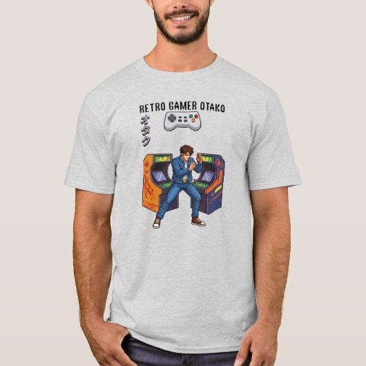 Retro Gamer Otaku: Arcade-T-Shirt der 90er Jahre T-Shirt (Vorderseite)