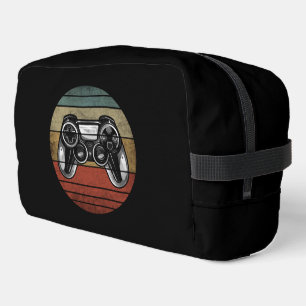 Retro-Gamer Schwarz-Weiß Waschbeutel