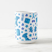 Retro Gamer Tasse - Blue Video Game Controller (Mittel)