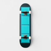 Retro Gamer Tetris Skate Board Skateboard (Vorderseite)