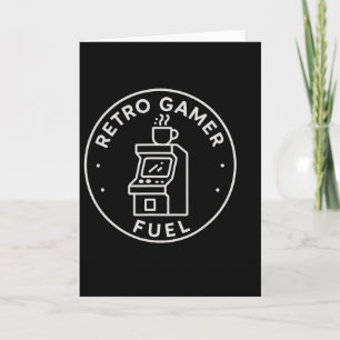 Retro-Gamer-Treibstoff-Arcade-Kaffee-Gaming für 80 Karte