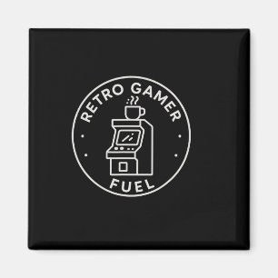 Retro-Gamer-Treibstoff-Arcade-Kaffee-Gaming für 80 Magnet