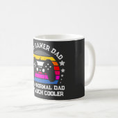 Retro-Gamer-Vater cooler als normaler Vater Kaffeetasse (VorderseiteRechts)
